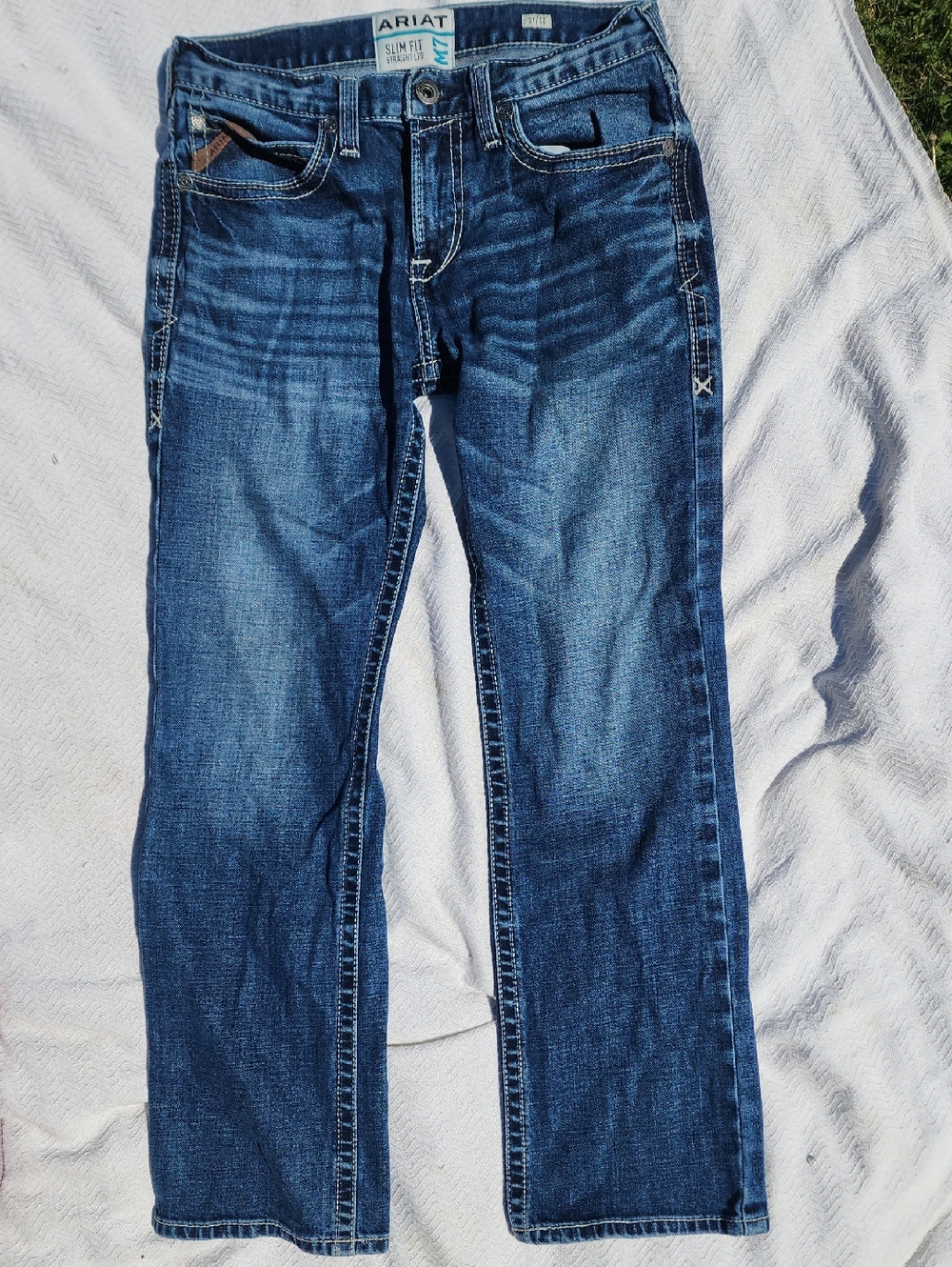 Ariat Men's Blue Slim Fit Jeans 31/30